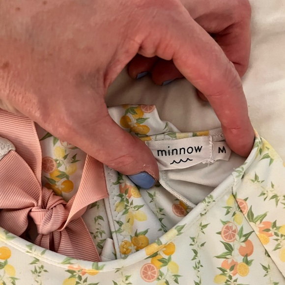 Minnow Women's Linear Citrus Rashguard One Piece - Picture 5 of 7